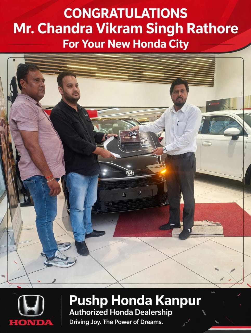 <p>Congratulation! on your new car&nbsp; ...</p>
